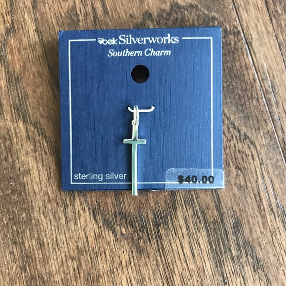 Silverworks Jewelry - Southern Charm Polished Cross Charm